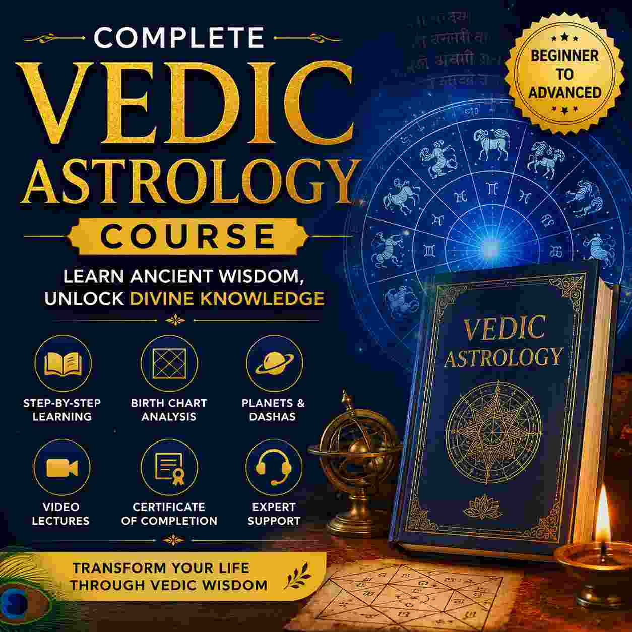 Vedic Astrology Online Course – वैदिक ज्योतिष 1 Vedic Astrology Online Course – वैदिक ज्योतिष