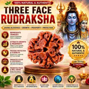 तीन मुखी रुद्राक्ष (3 Mukhi Rudraksha)