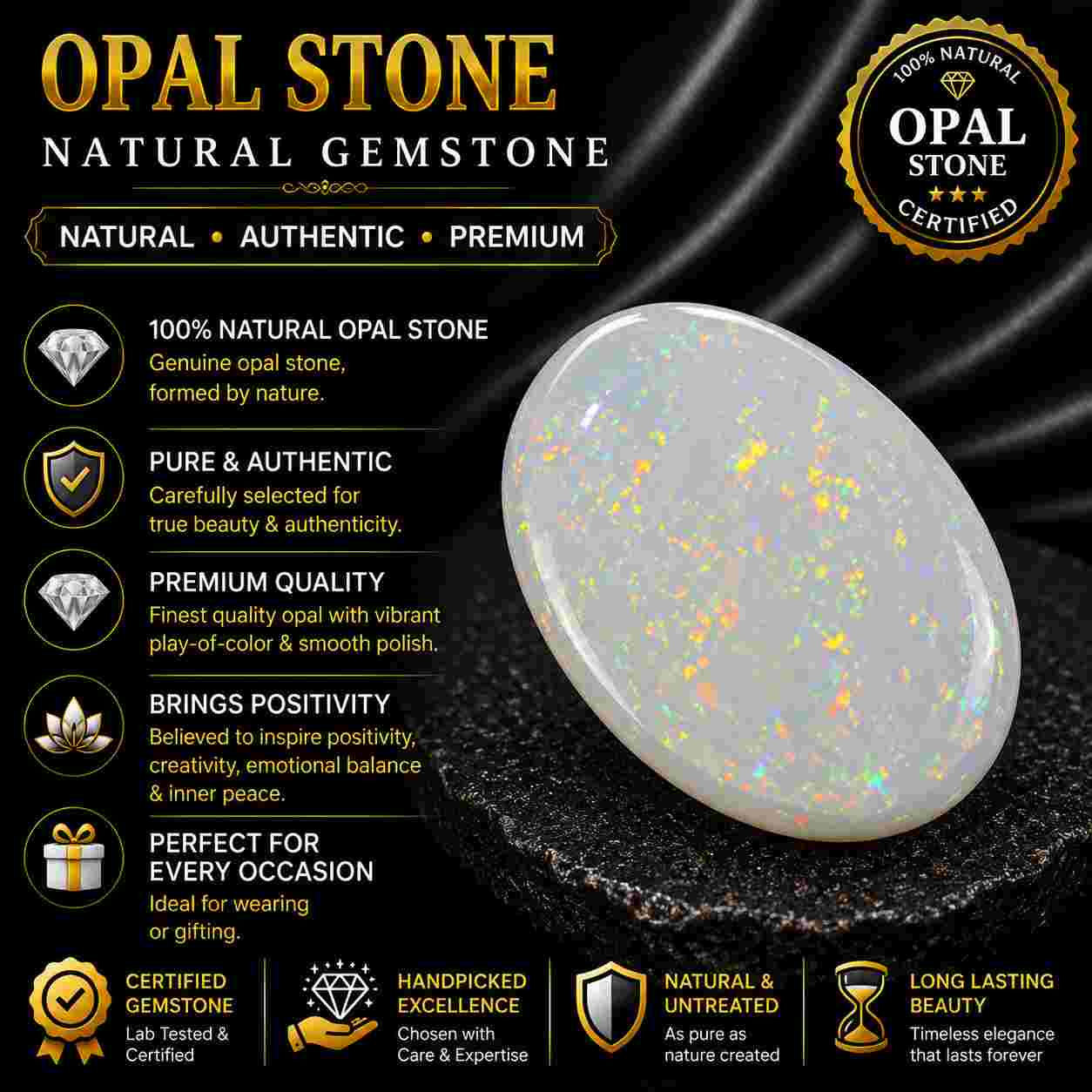 ओपल रत्न (Opal Stone) 1 ओपल रत्न (Opal Stone)