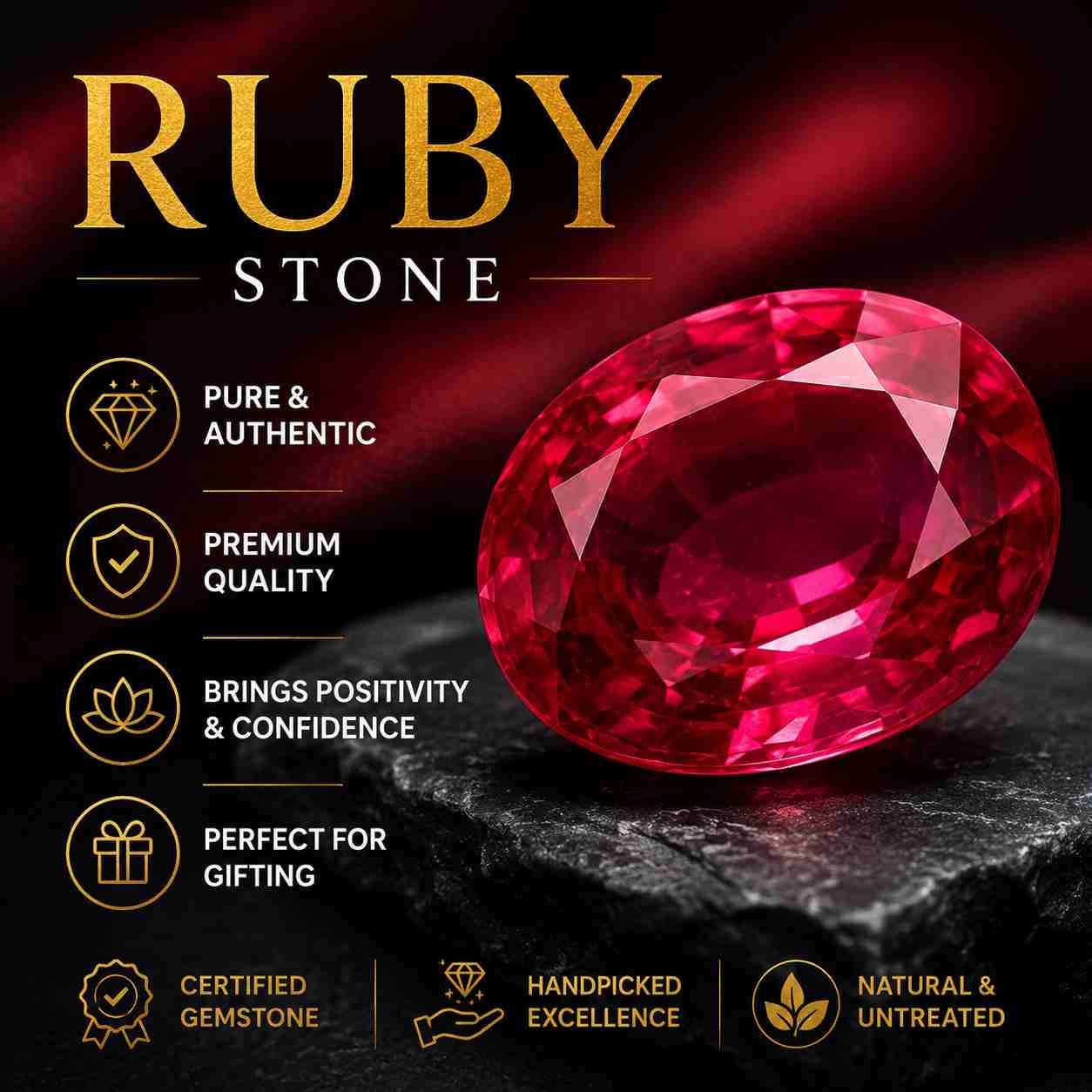 माणिक रत्न (Ruby Stone) 1 माणिक रत्न (Ruby Stone)